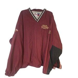 Game Sportswear Long Island Express Baseball Windbreaker Jacket 3XL Burgundy